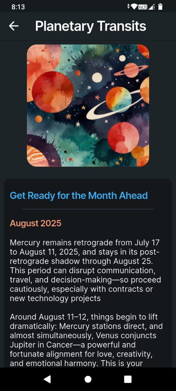 Monthly Transit Guide